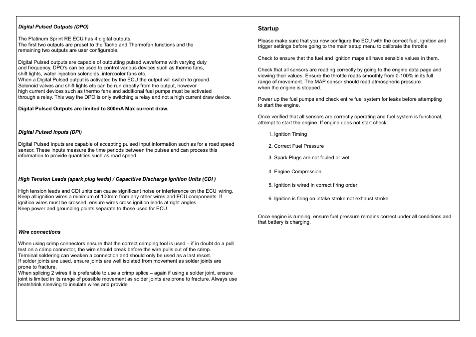 Haltech Platinum Sprint RE (HT050900) User Manual | Page 25 / 32