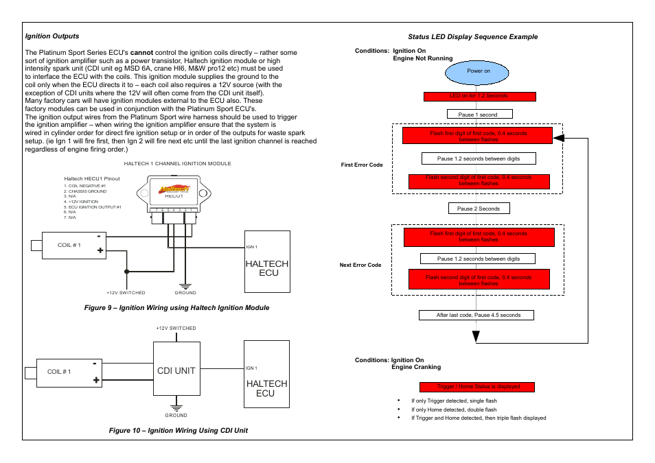 Cdi unit, Haltech ecu | Haltech Platinum Sport 1000 User Manual | Page 13 / 20