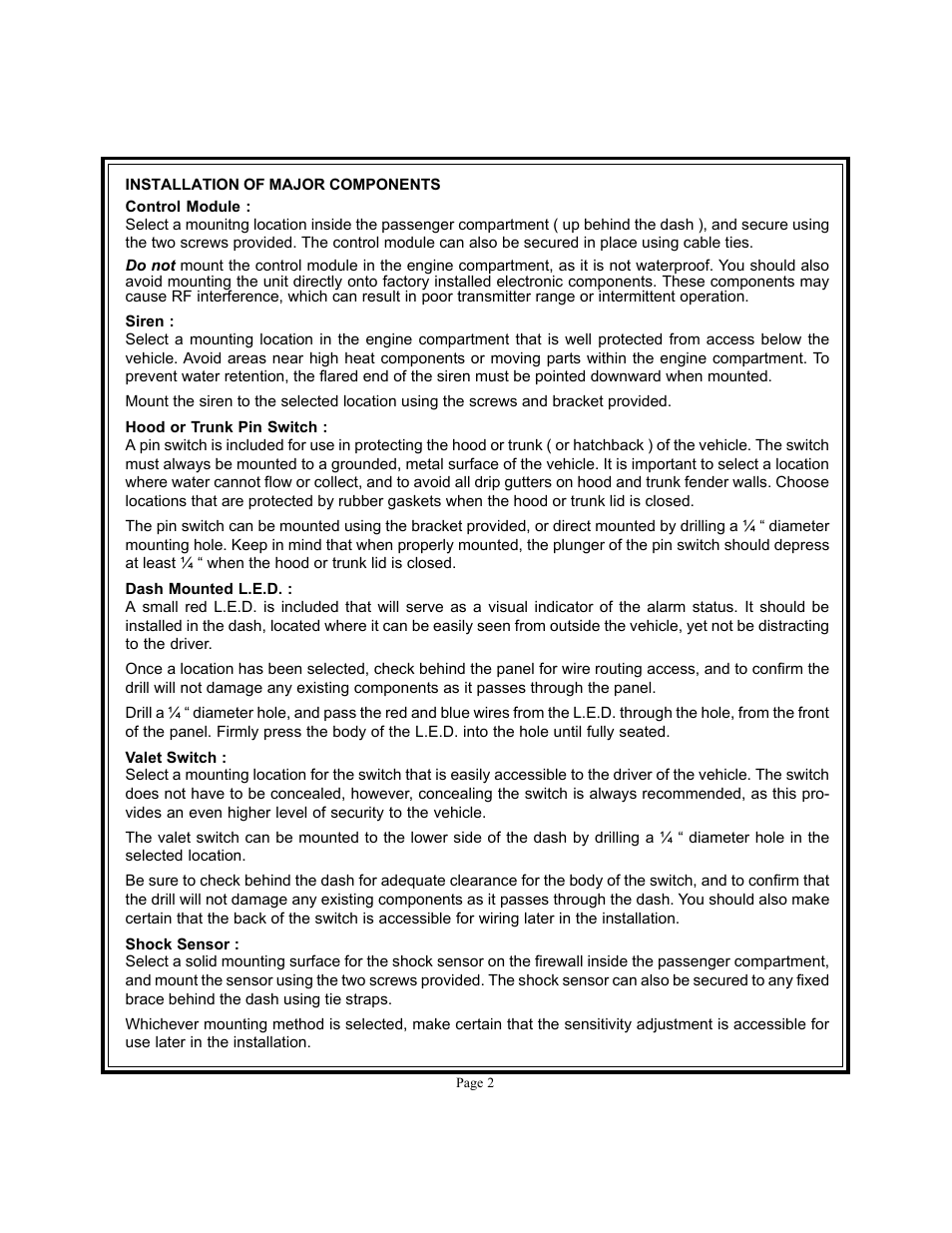 Audiovox Prestige Platinum 128-4638D User Manual | Page 2 / 27