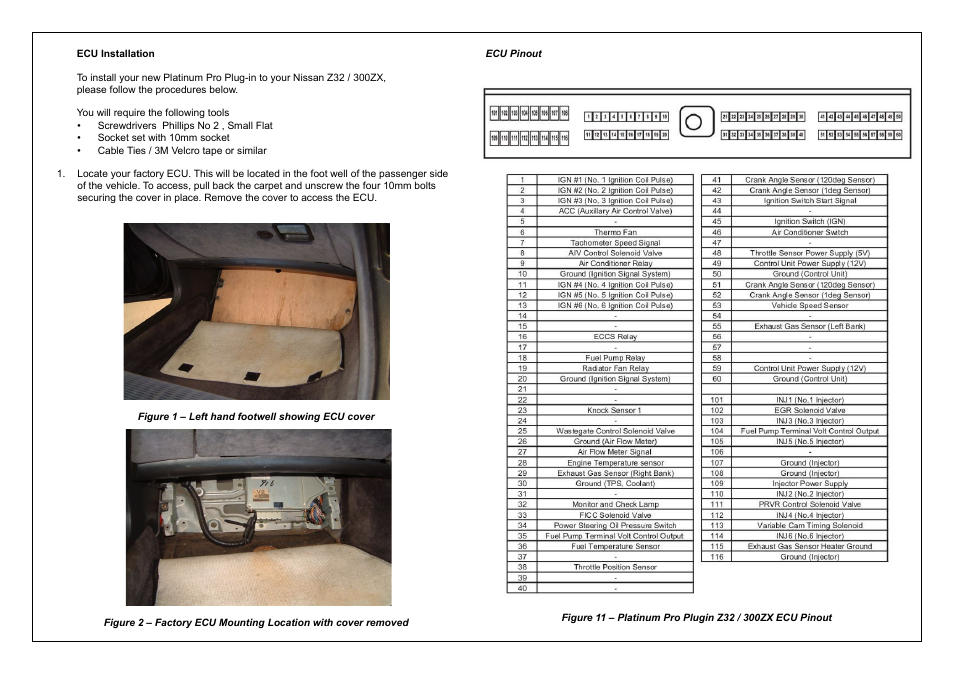 Haltech Platinum PRO PLUG-IN Nissan Z32 300ZX (HT055007) User Manual | Page 4 / 16