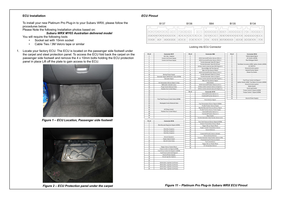 Haltech Platinum PRO PLUG-IN SUBARU MY 01-05 (HT055174) User Manual | Page 13 / 16