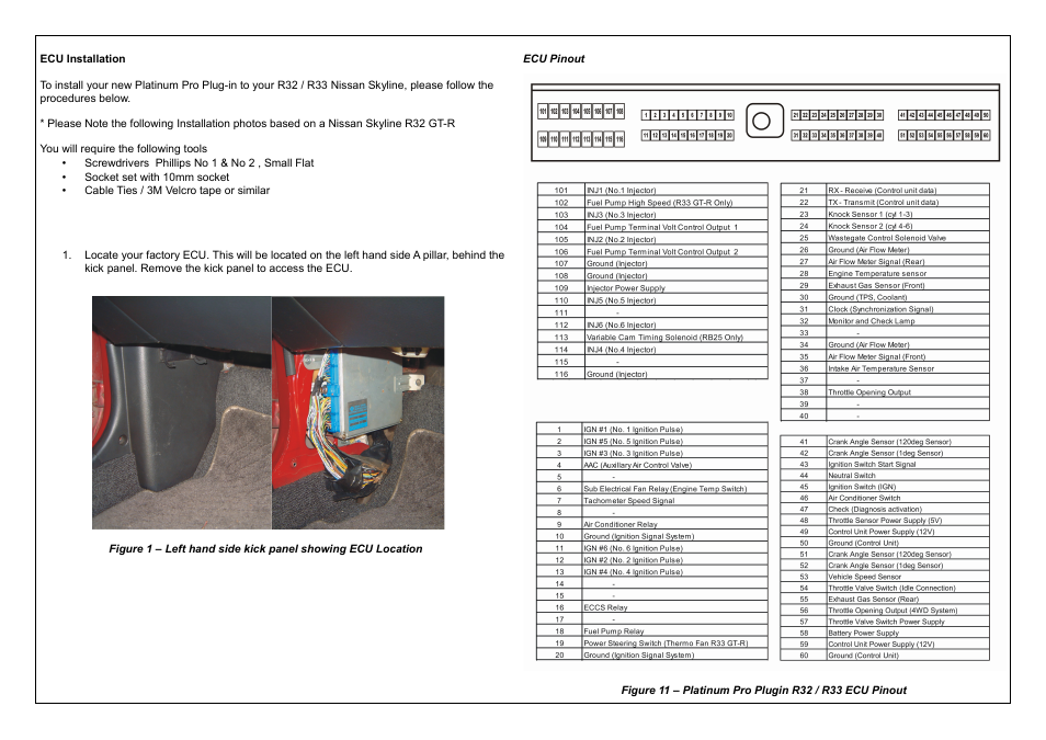 Haltech Platinum PRO PLUG-IN Nissan Skyline R32 / R33 (HT055001) User Manual | Page 13 / 16