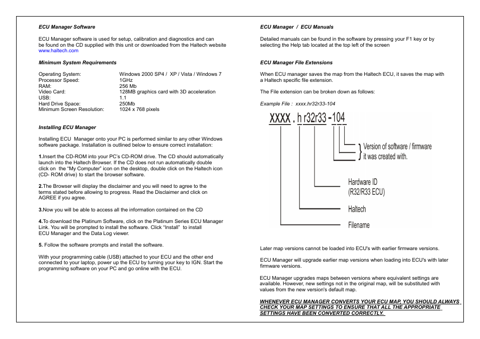 Haltech Platinum PRO PLUG-IN Nissan Skyline R32 / R33 (HT055001) User Manual | Page 8 / 16