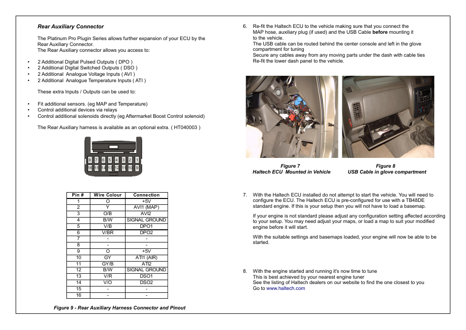 Haltech Platinum PRO PLUG-IN Nissan Patrol Y61 2002 - 2009 (HT055014) User Manual | Page 10 / 16