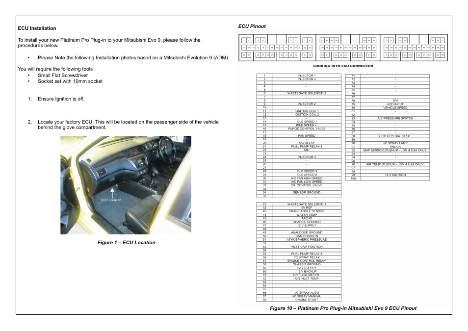 Haltech Platinum PRO PLUG-IN Mitsubishi Evolution 9 2005 - 2007 (HT055064) User Manual | Page 4 / 16