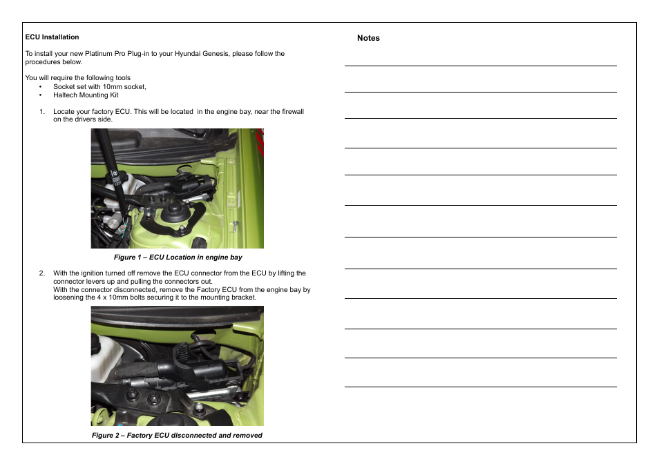 Haltech Platinum PRO PLUG-IN Hyundai Genesis BK Theta (HT055045) User Manual | Page 4 / 20
