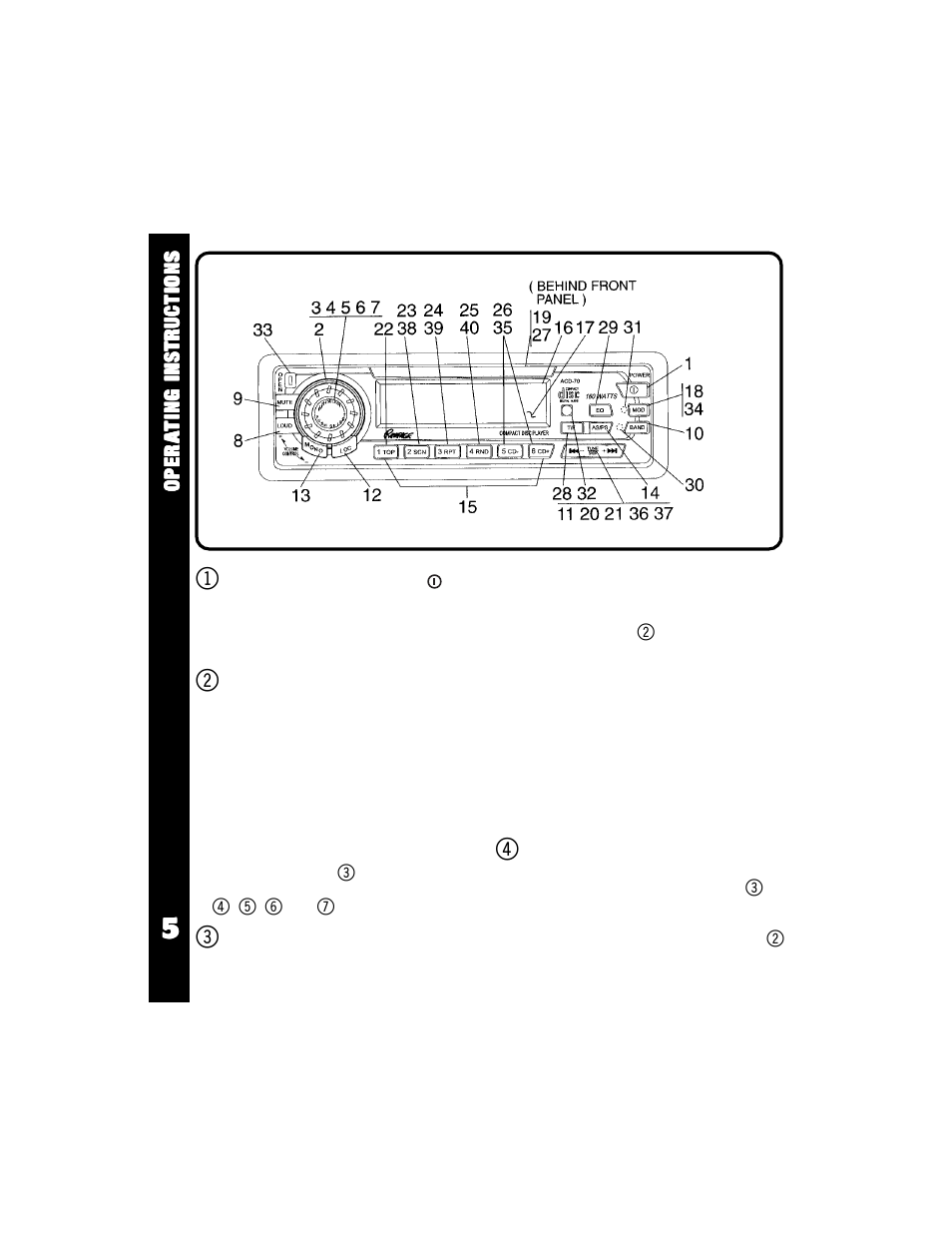 Audiovox Rampage ACD-70 User Manual | Page 6 / 38