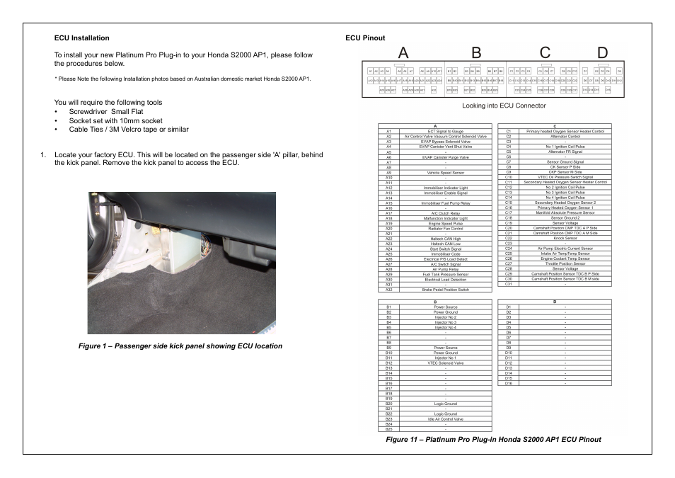 Haltech Platinum PRO PLUG-IN Honda S2000 AP1 (HT055050) User Manual | Page 13 / 16
