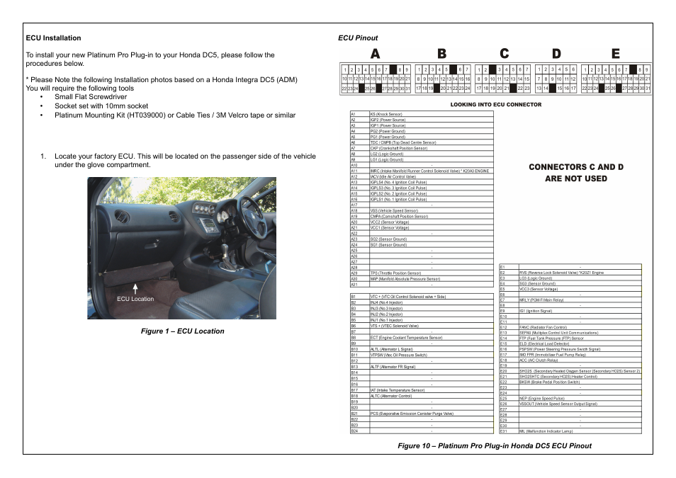 Haltech Platinum PRO PLUG-IN HONDA DC5 2005 - 2006 (HT055048) User Manual | Page 4 / 16