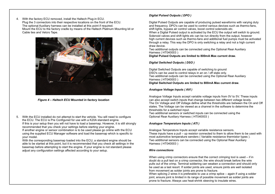 Haltech Platinum PRO PLUG-IN HONDA DC5 2005 - 2006 (HT055048) User Manual | Page 6 / 16