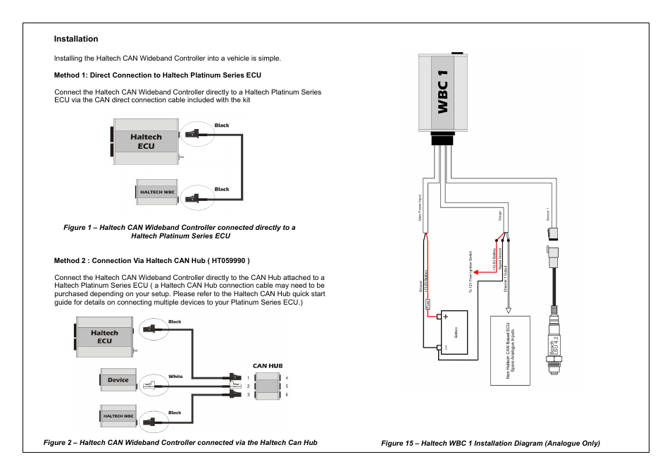 Haltech PLATINUM Series CAN WIDEBAND CONTROLLER WBC 2 (HT059980) User Manual | Page 13 / 16
