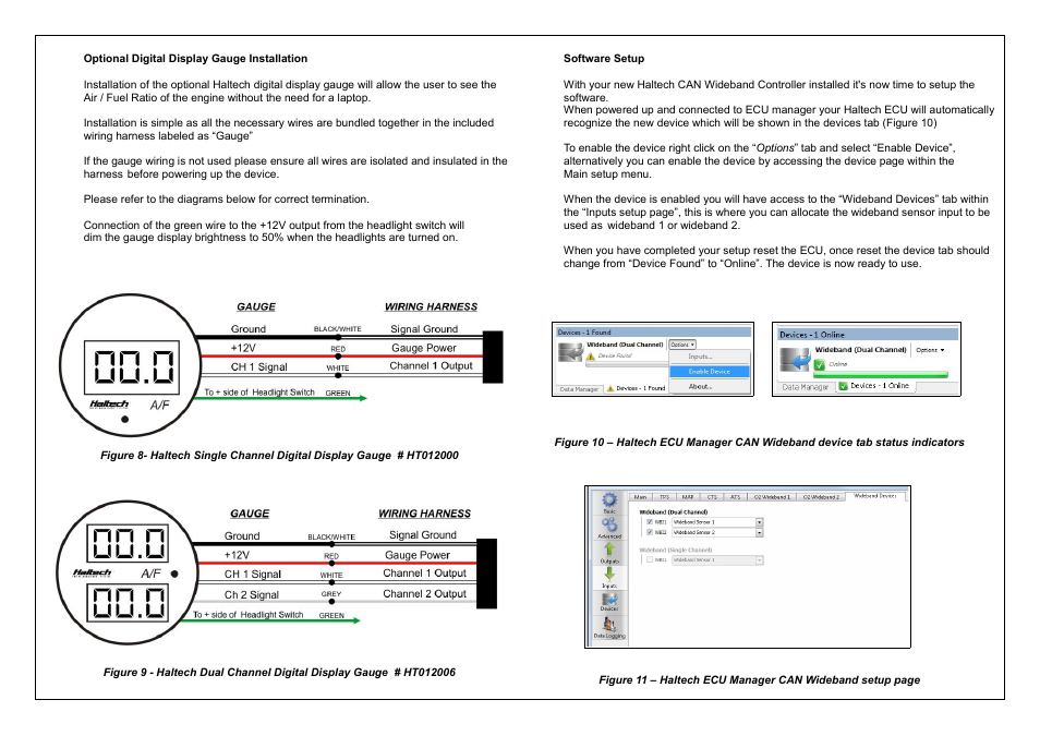 Haltech PLATINUM Series CAN WIDEBAND CONTROLLER WBC 2 (HT059980) User Manual | Page 8 / 16