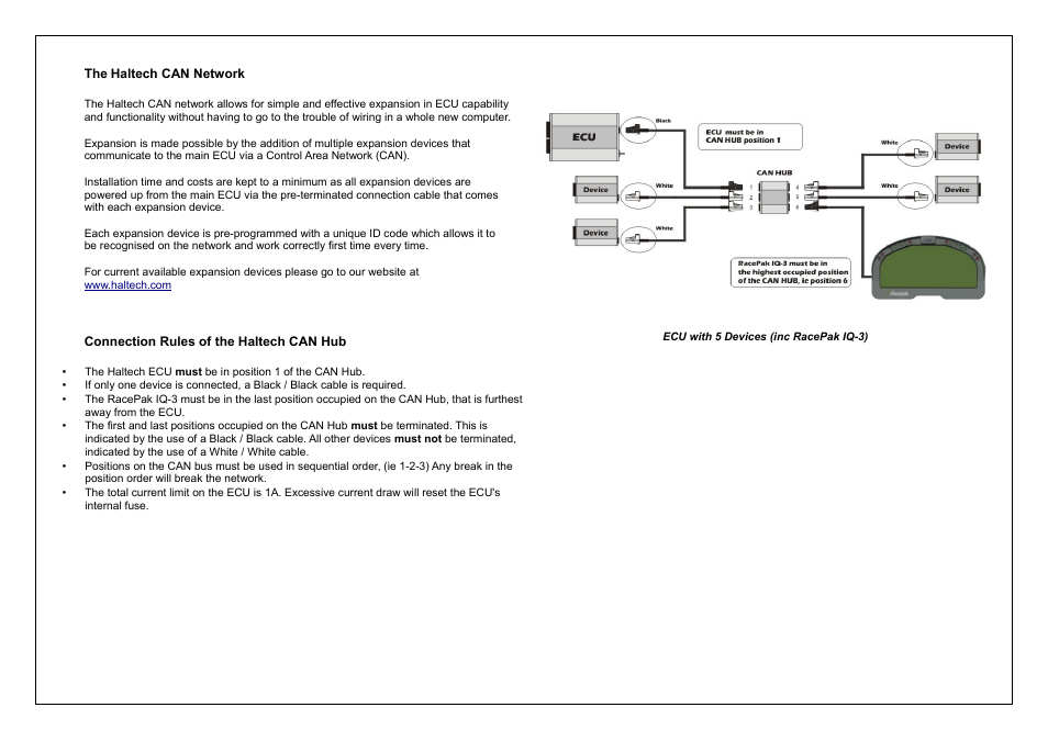 Haltech PLATINUM Series Haltech CAN Hub (HT059990) User Manual | Page 4 / 12