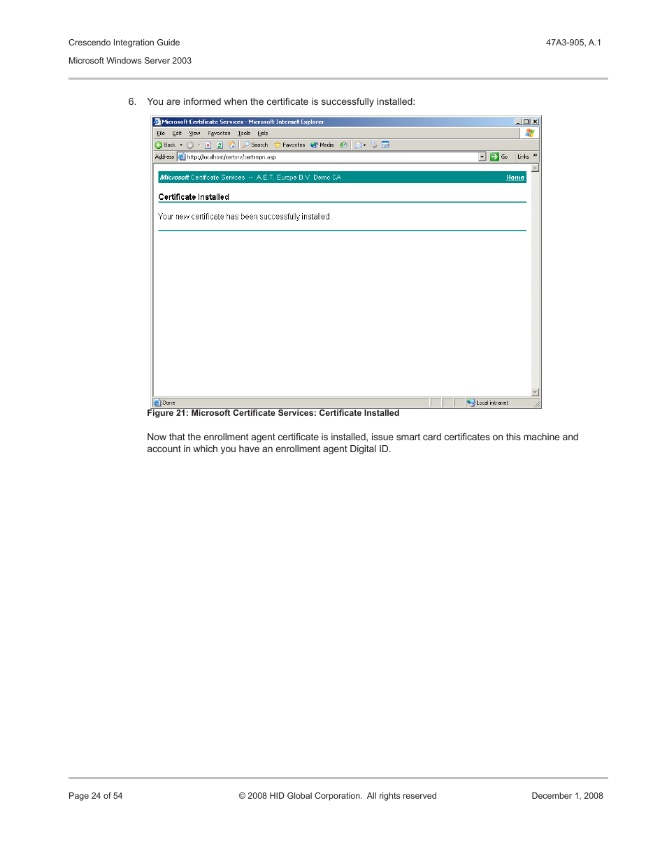 HID Crescendo Integration User Manual | Page 24 / 54