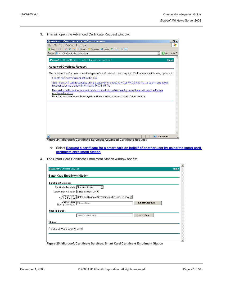 HID Crescendo Integration User Manual | Page 27 / 54