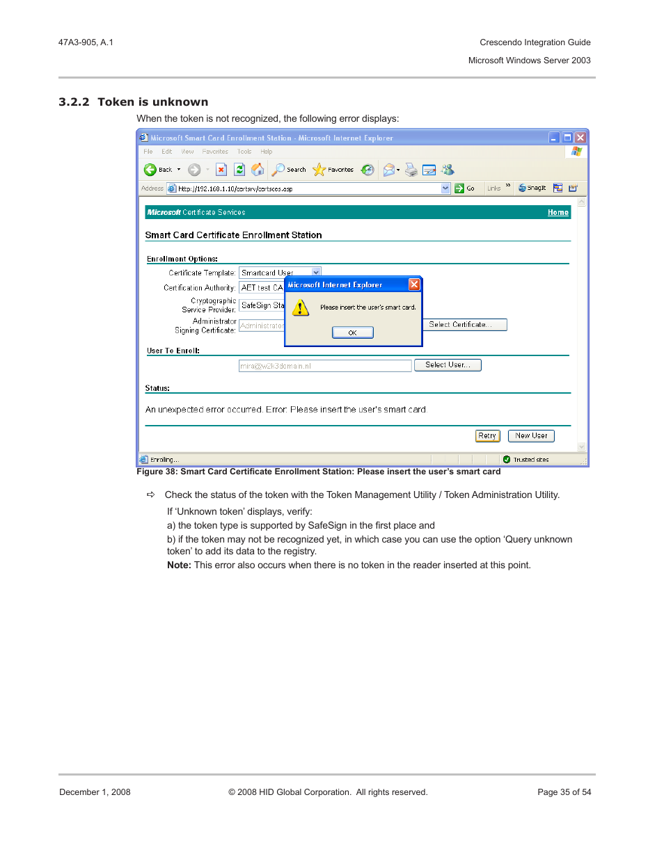 HID Crescendo Integration User Manual | Page 35 / 54