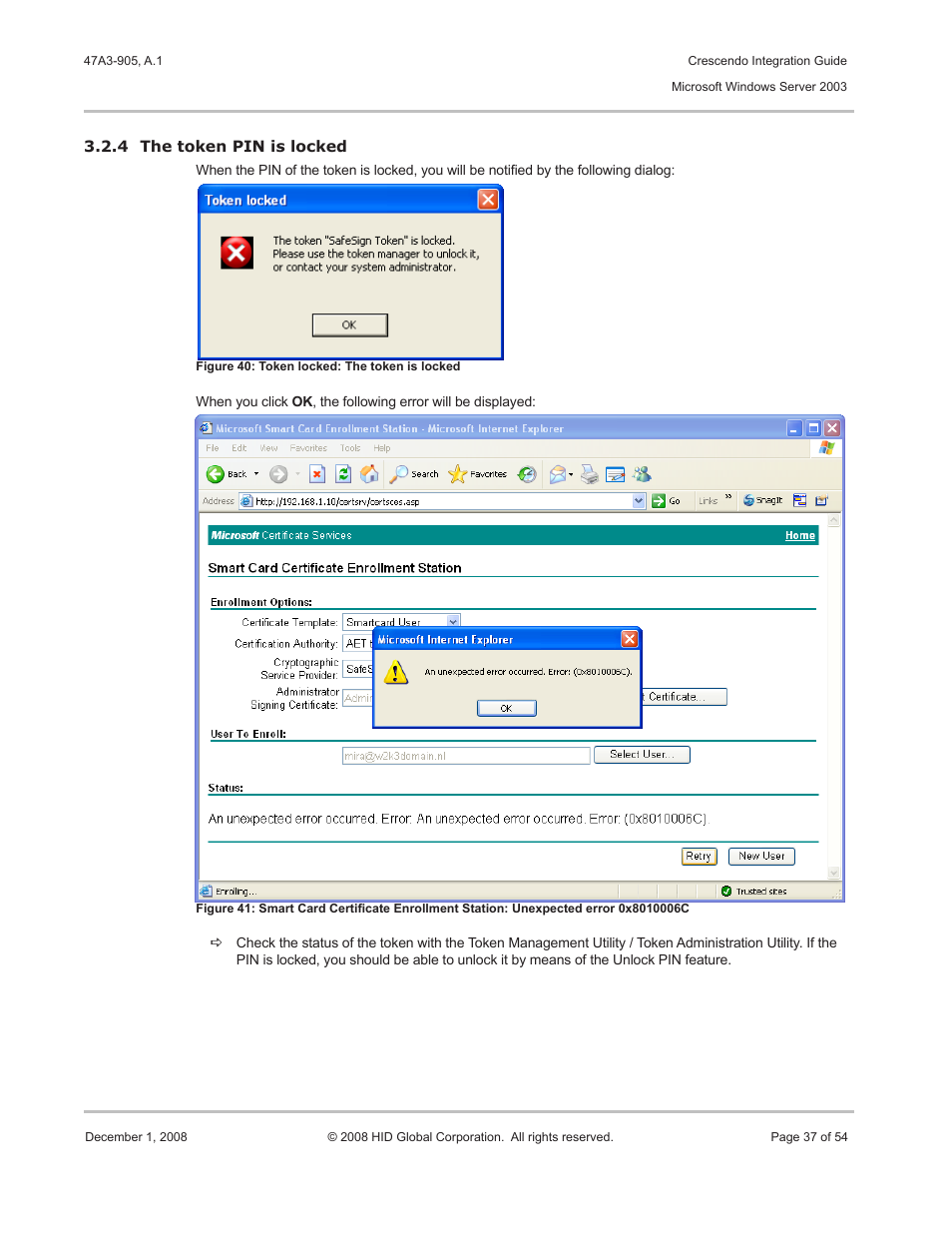 HID Crescendo Integration User Manual | Page 37 / 54