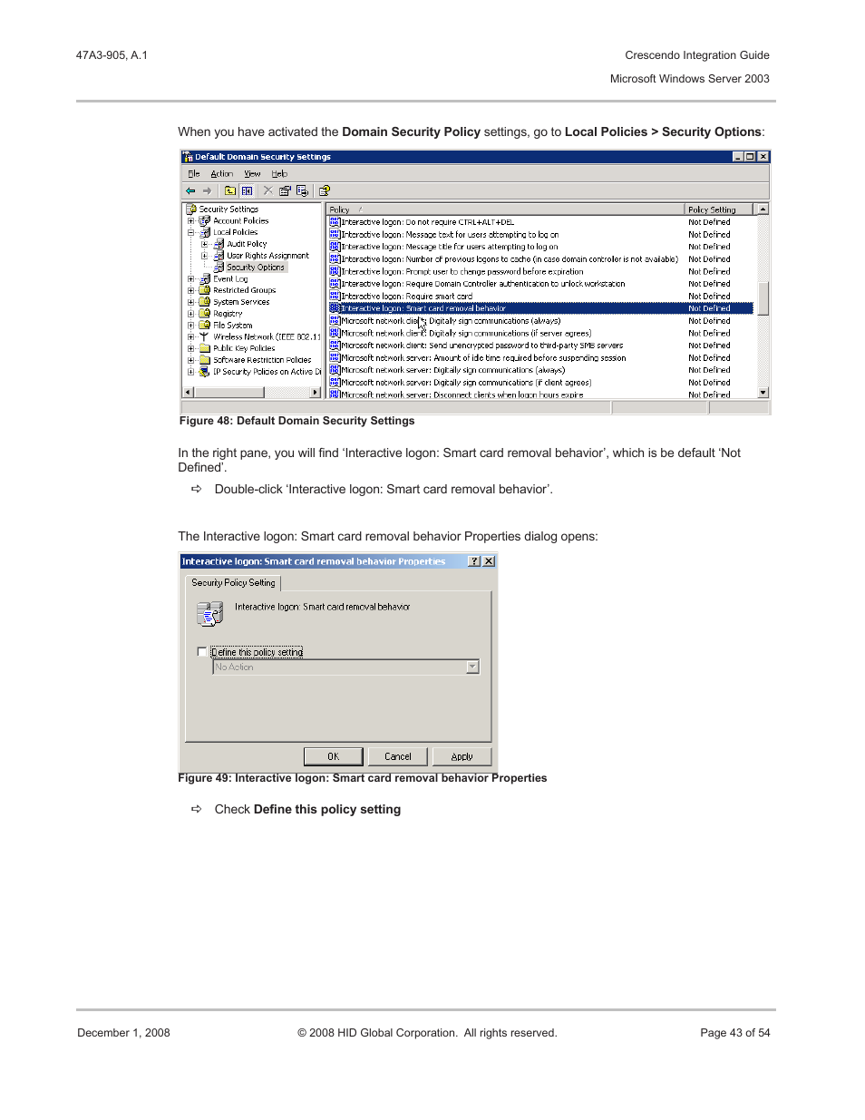 HID Crescendo Integration User Manual | Page 43 / 54