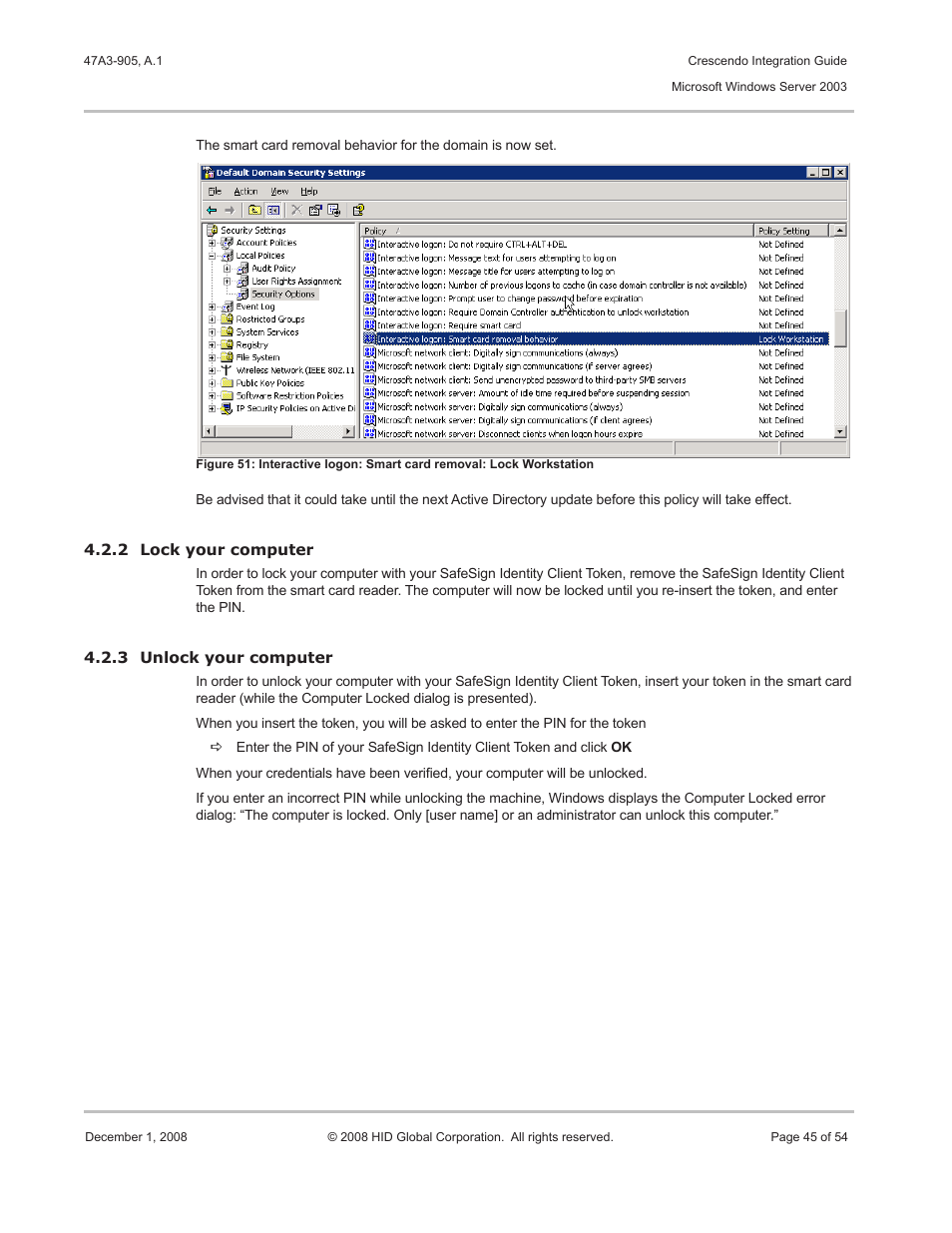 HID Crescendo Integration User Manual | Page 45 / 54