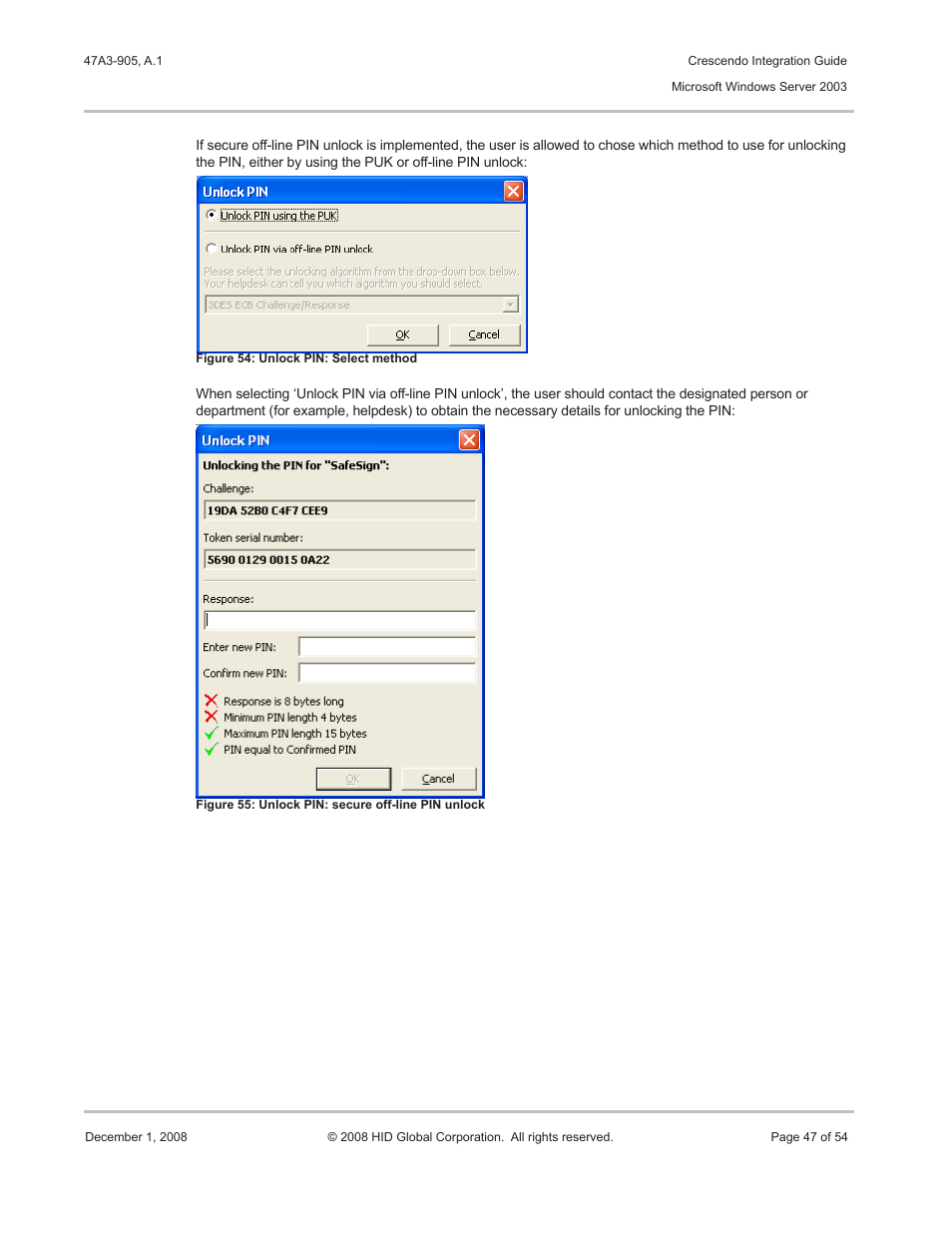 HID Crescendo Integration User Manual | Page 47 / 54