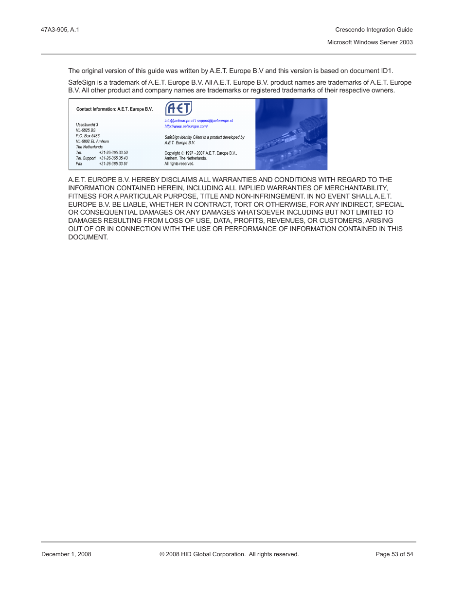 HID Crescendo Integration User Manual | Page 53 / 54