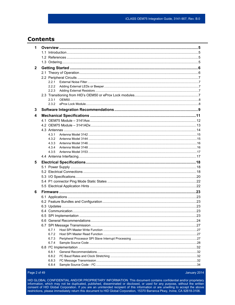 HID Hi-O iCLASS Installation Guide User Manual | Page 2 / 49