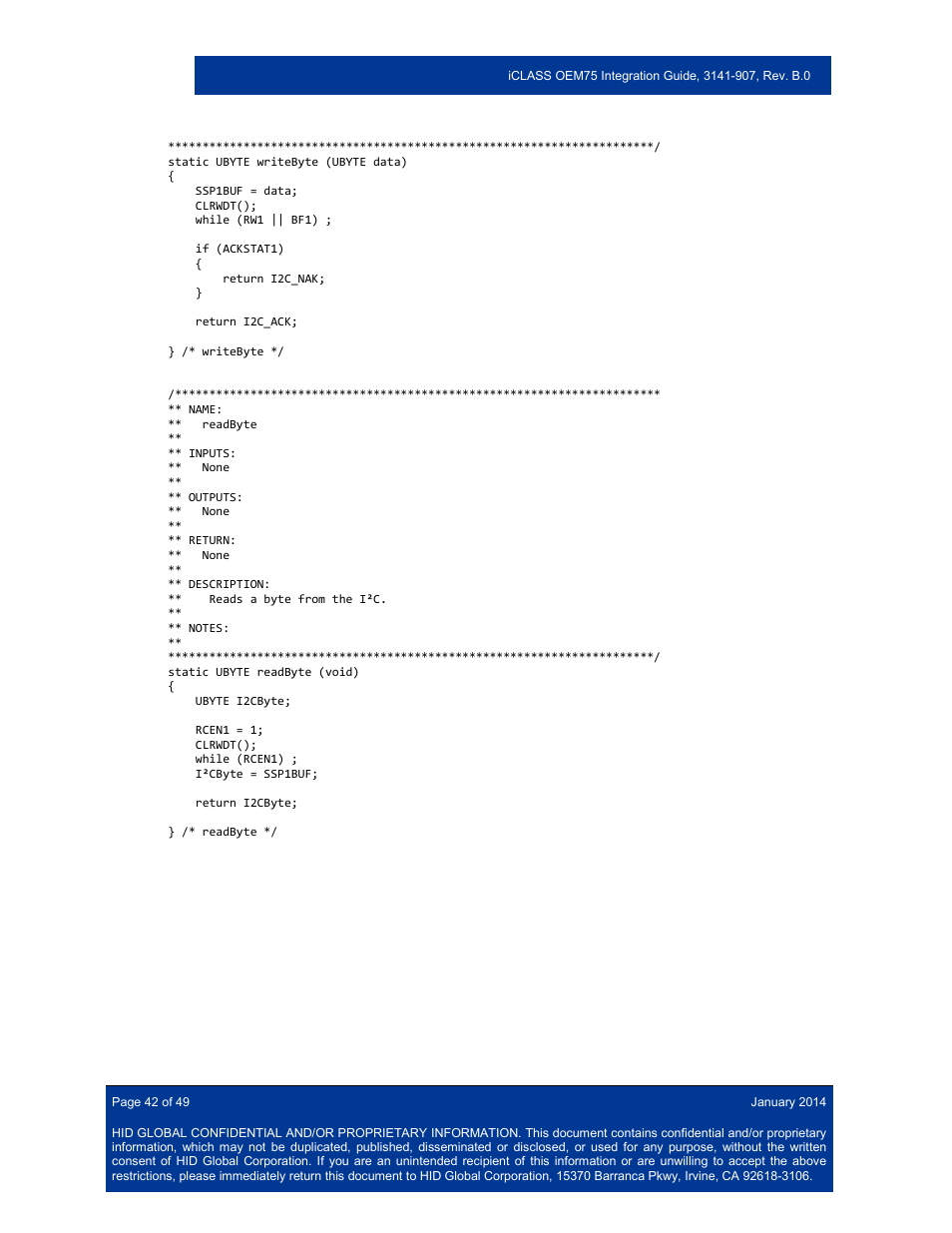 HID Hi-O iCLASS Installation Guide User Manual | Page 42 / 49