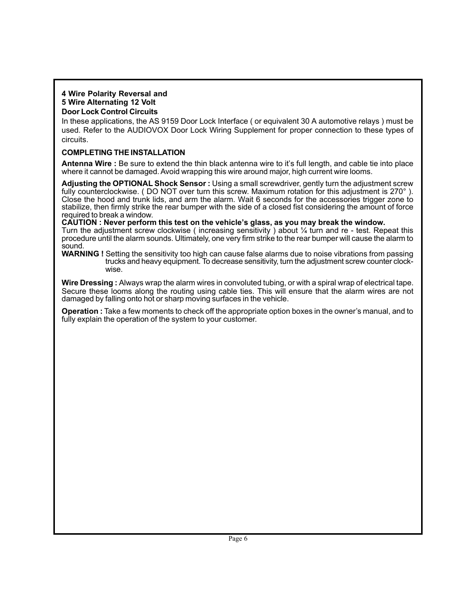 Audiovox PRO 9544FT User Manual | Page 6 / 8