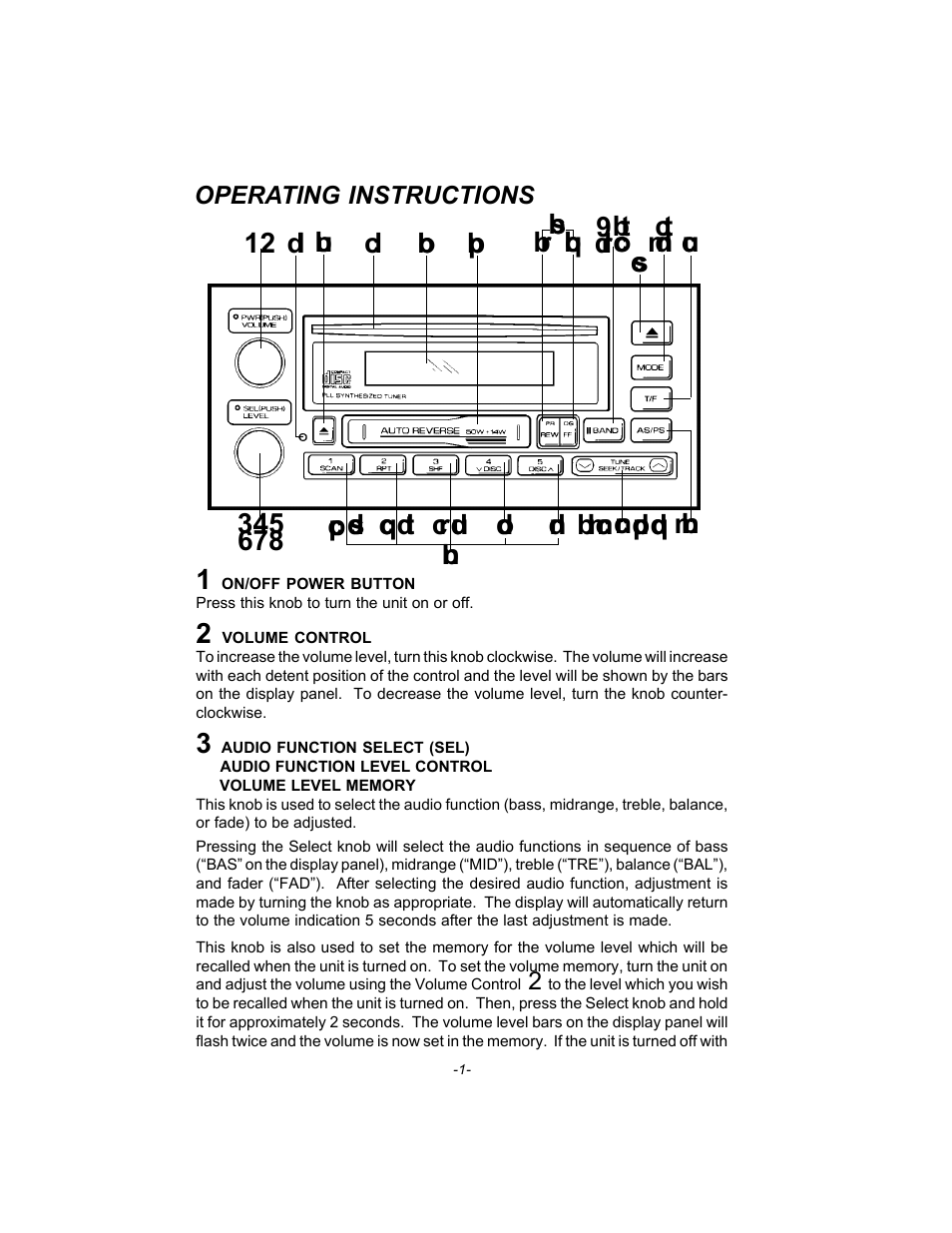 Audiovox GC-600 User Manual | Page 2 / 12