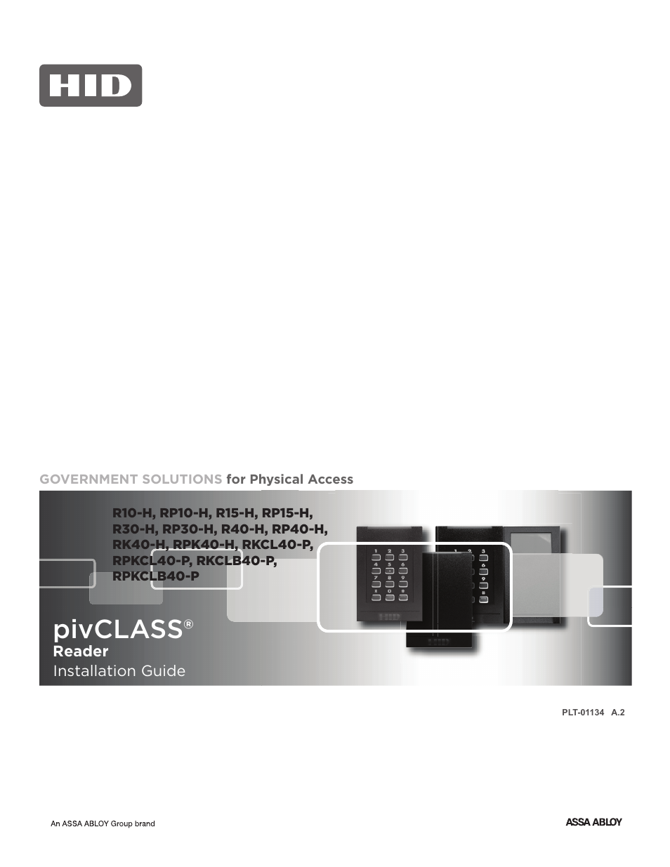 HID pivClass Installation Guide User Manual | 8 pages