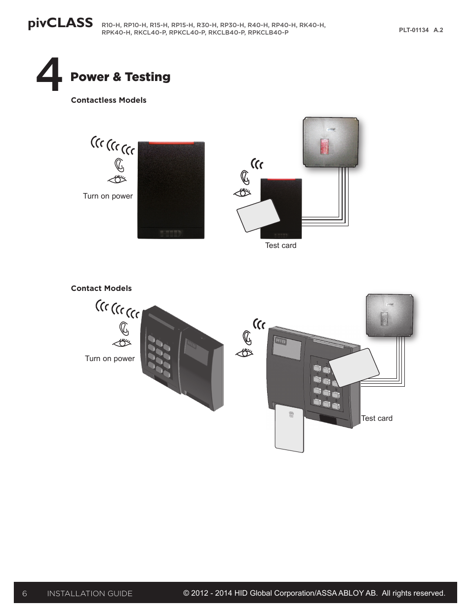 Pivclass | HID pivClass Installation Guide User Manual | Page 6 / 8