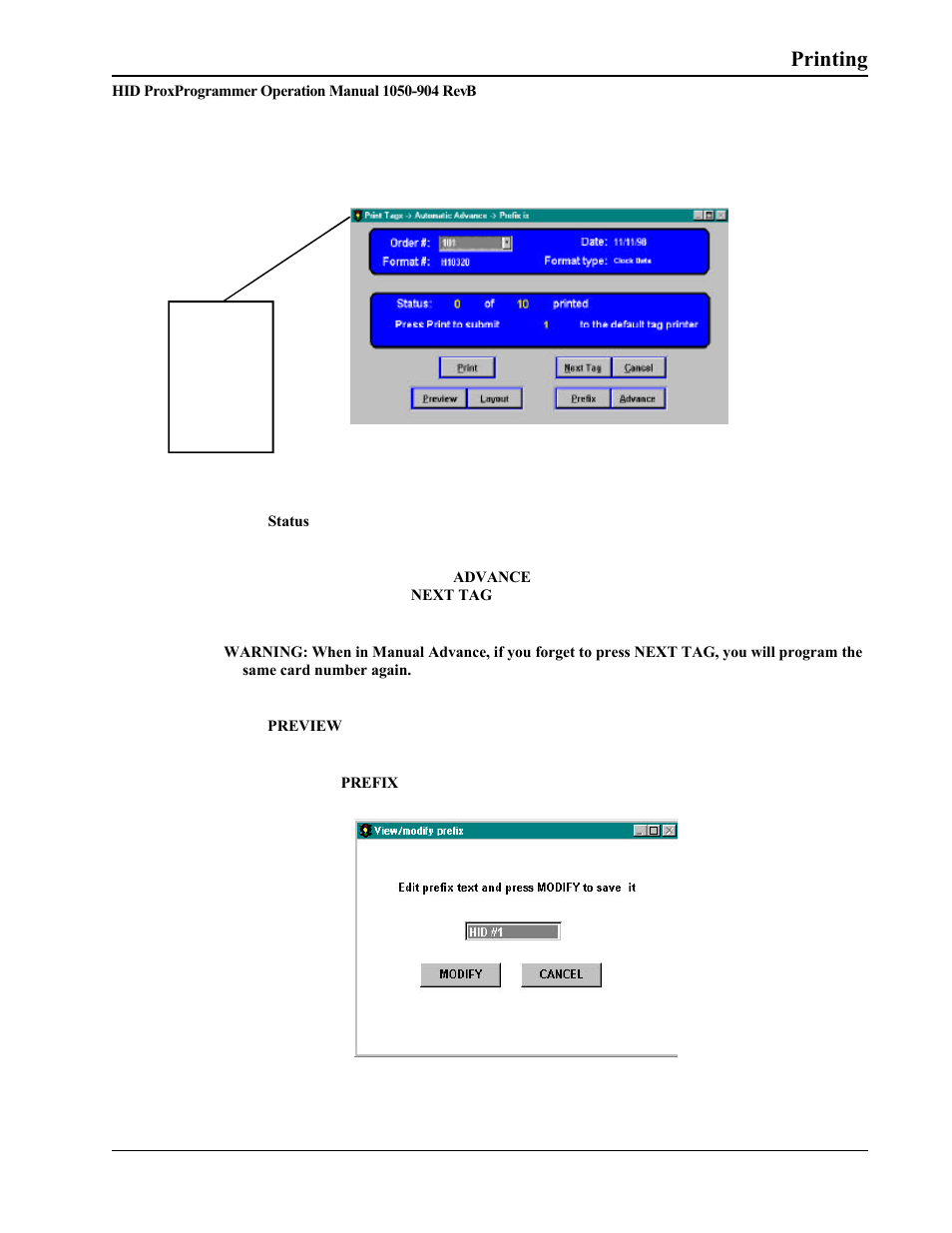 Printing | HID Prox Programmer Installation Guide User Manual | Page 14 / 21