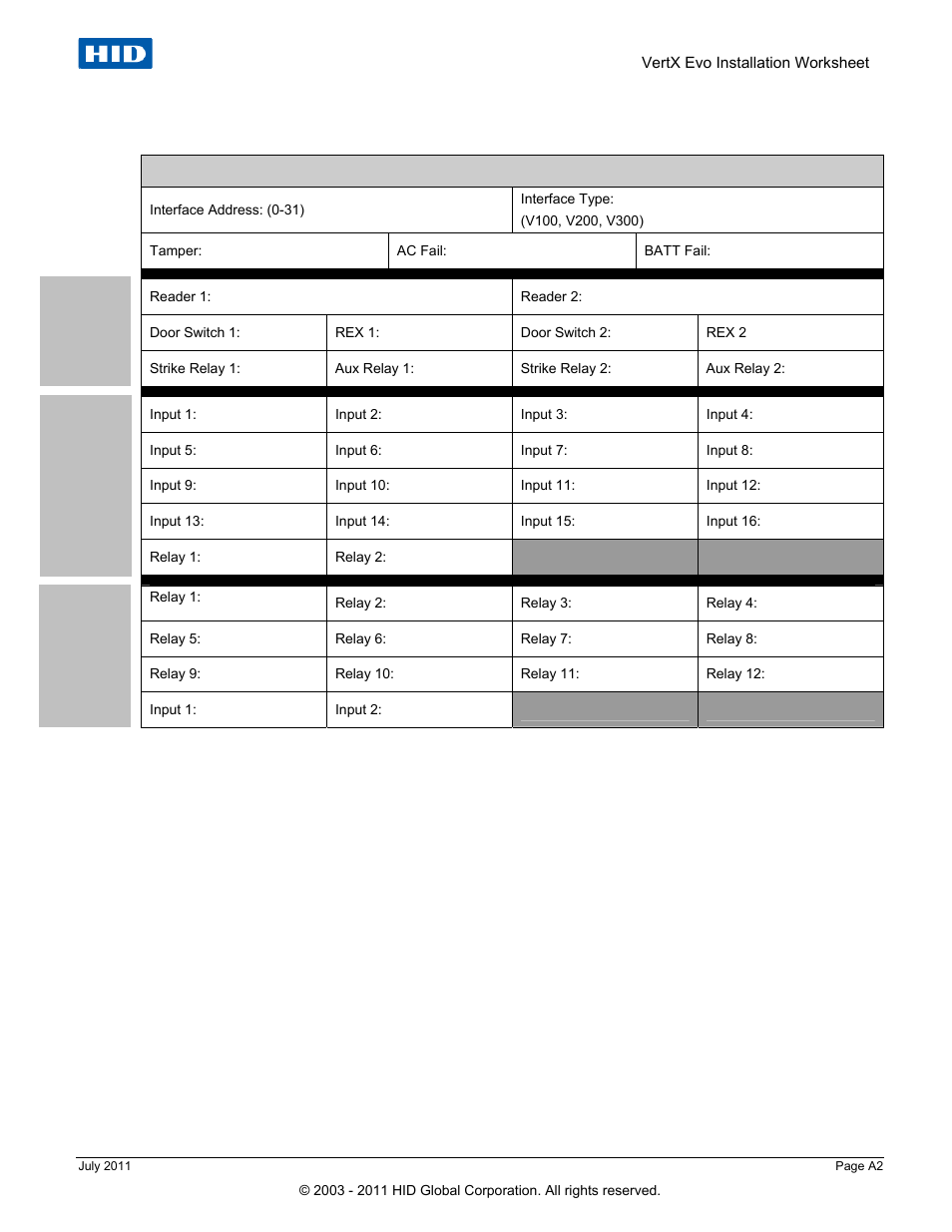 HID VertX EVO V1000 Installation Guide User Manual | Page 19 / 19