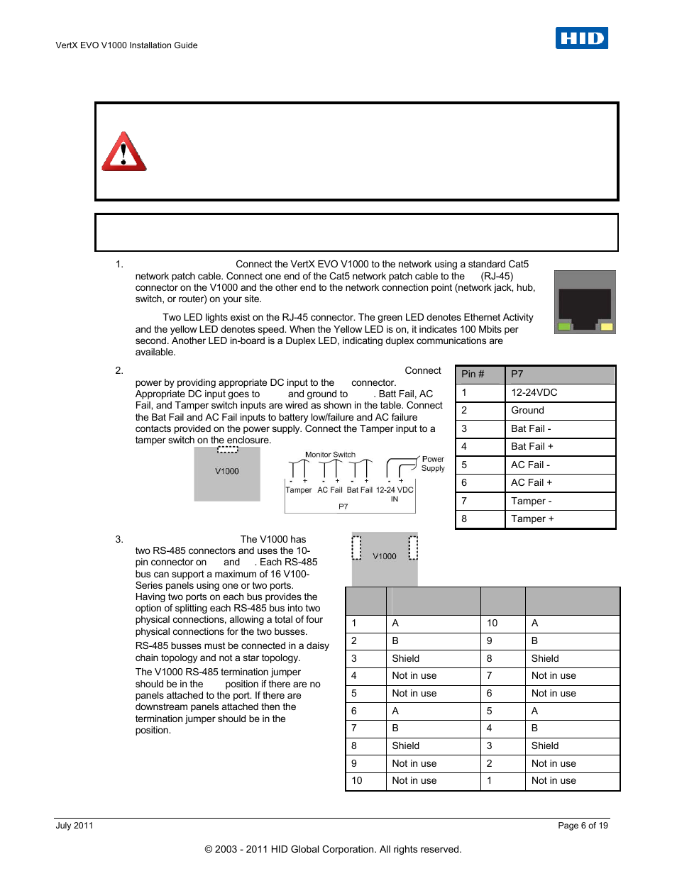 4 wiring vertx evo, Wiring vertx evo | HID VertX EVO V1000 Installation Guide User Manual | Page 6 / 19