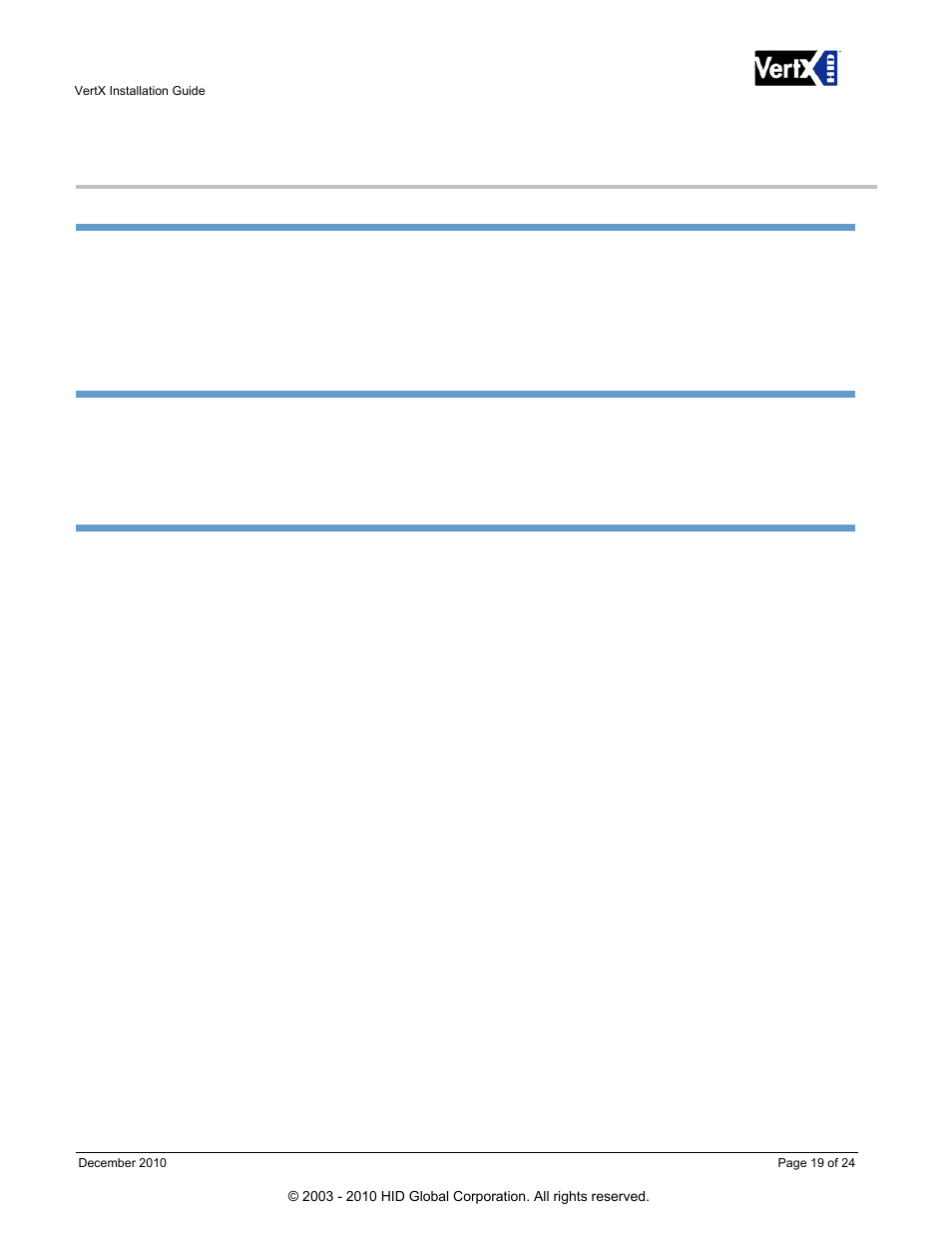 Contact information | HID VertX V100, V200, V300, V1000, and V2000 Installation Guide User Manual | Page 19 / 24
