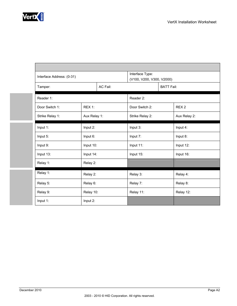 HID VertX V100, V200, V300, V1000, and V2000 Installation Guide User Manual | Page 24 / 24