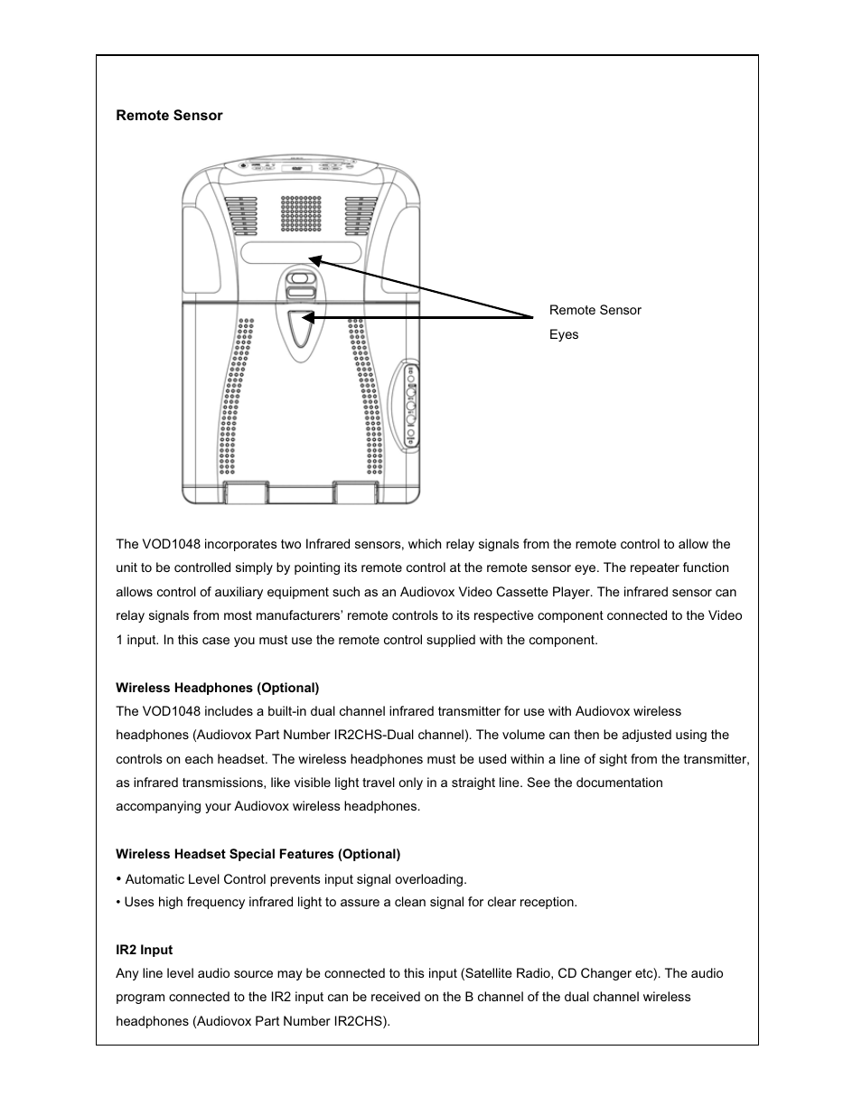 Audiovox VOD1048 User Manual | Page 10 / 19