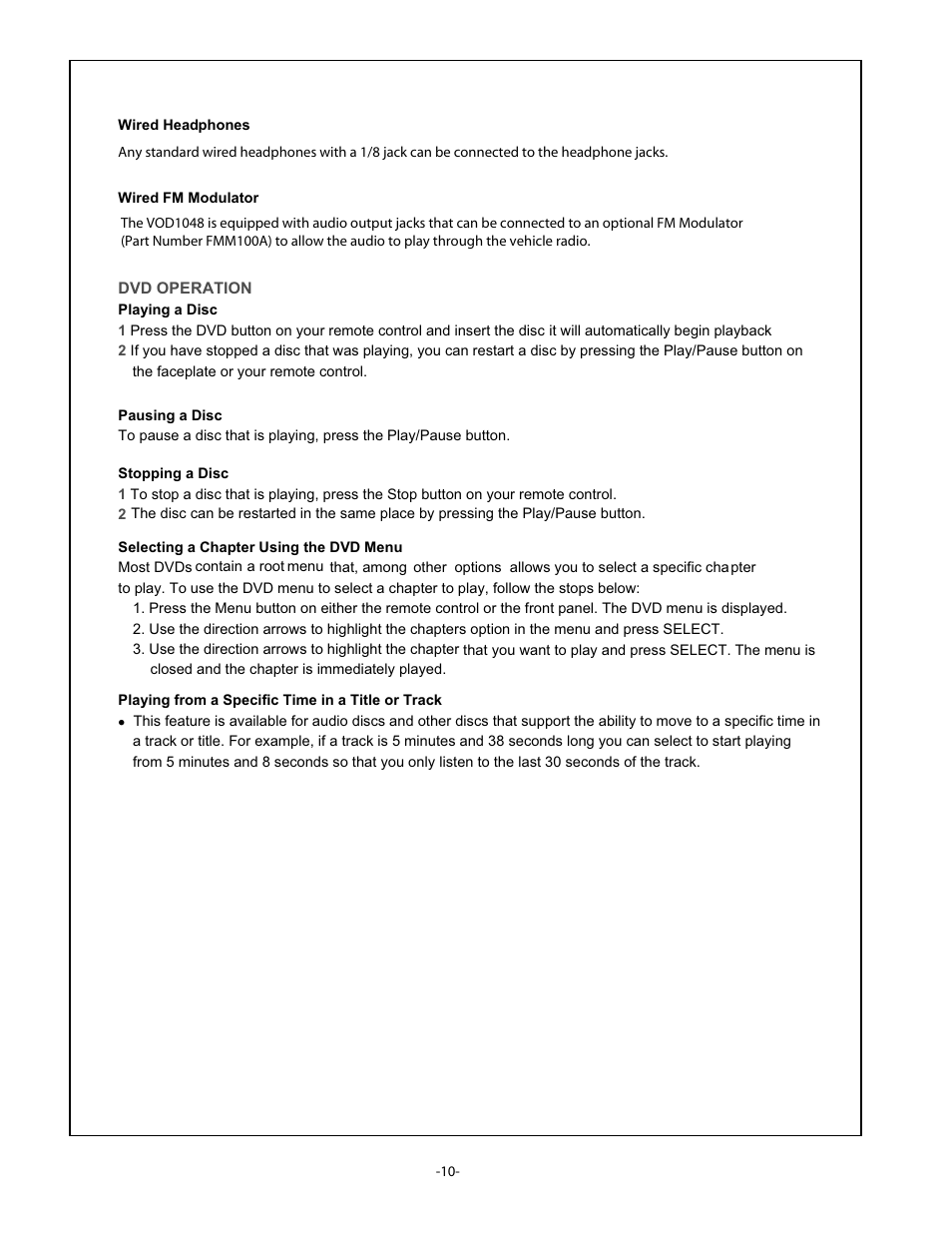 Audiovox VOD1048 User Manual | Page 11 / 19