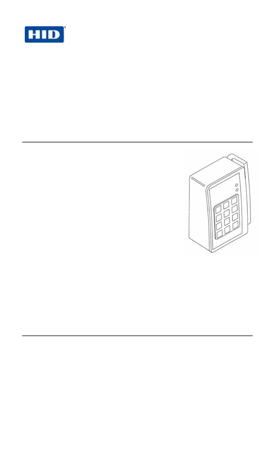 HID Wiegand PINPad Rev D Installation Guide User Manual | 6 pages