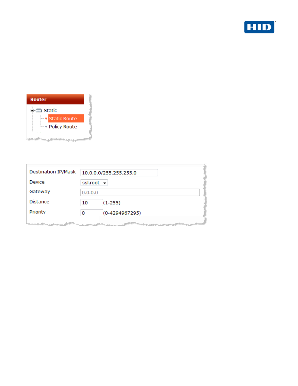 5 procedure 5: configure routing for tunnel mode, Procedure 5: configure routing for tunnel mode | HID ActivID AAA OOB & SSL User Manual | Page 14 / 24