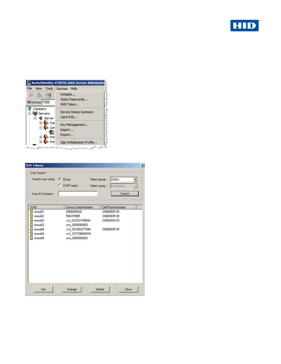 4 procedure 4: assign an sms token, Procedure 4: assign an sms token | HID ActivID AAA OOB & SSL User Manual | Page 21 / 24