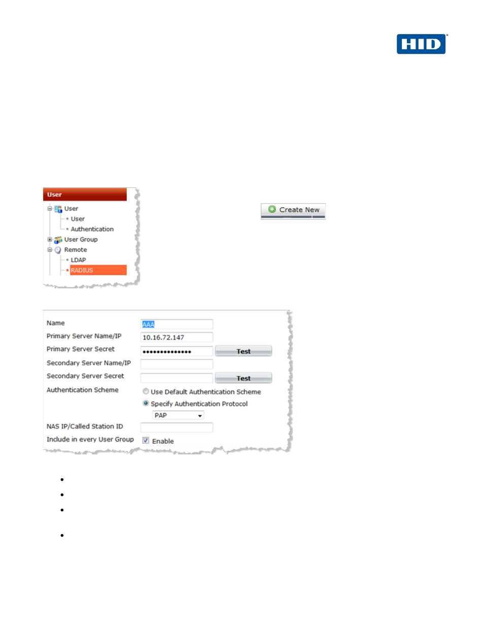 0 secure access configuration, Secure access configuration | HID ActivID AAA OOB & SSL User Manual | Page 4 / 24