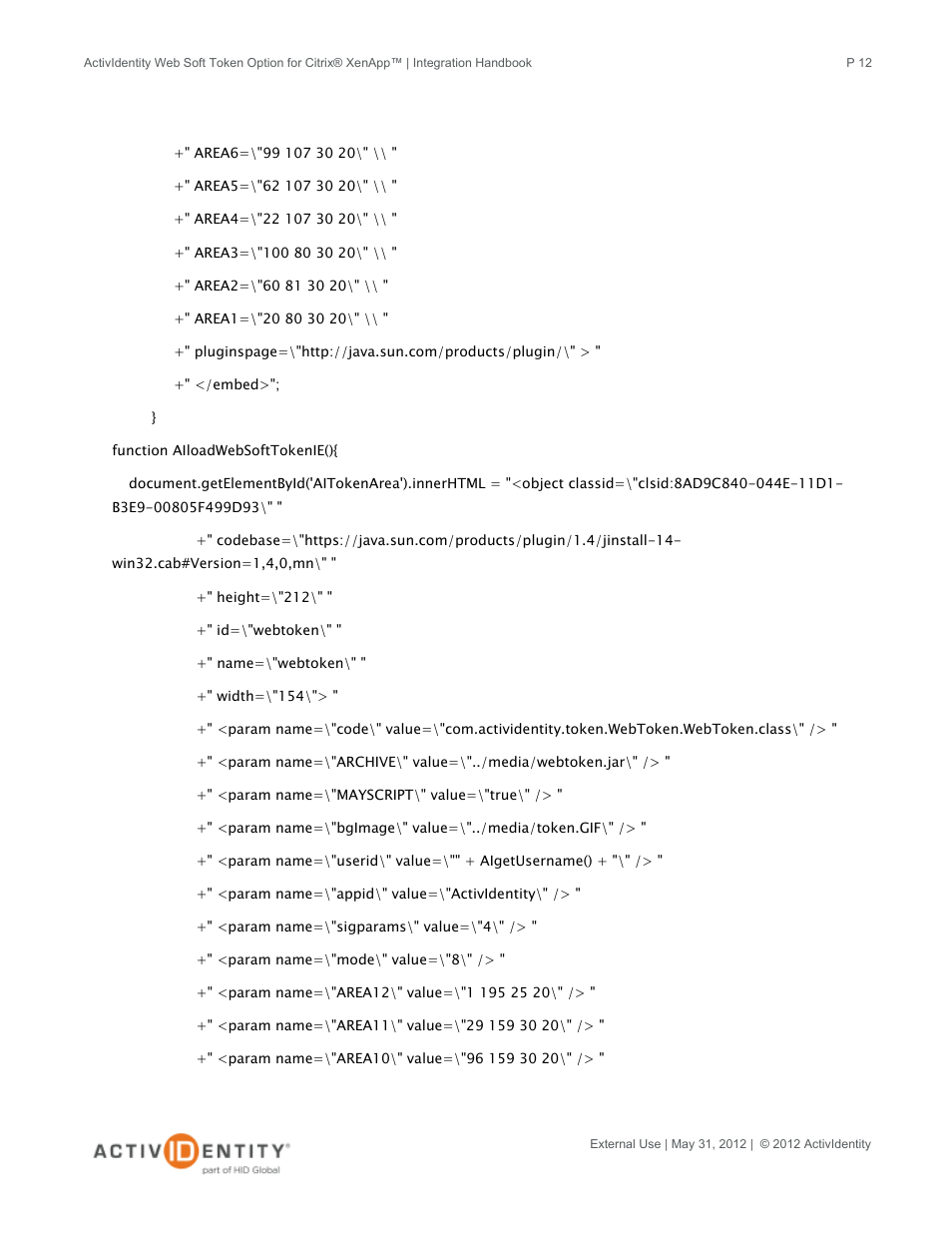 HID ActivID Web Soft Token and Citrix XenApp User Manual | Page 12 / 15