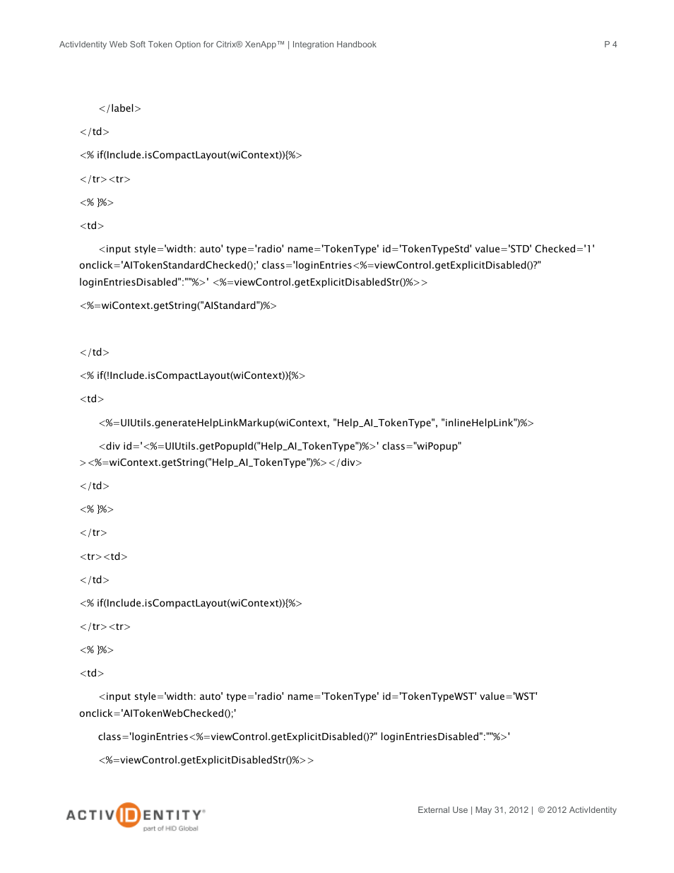 HID ActivID Web Soft Token and Citrix XenApp User Manual | Page 4 / 15
