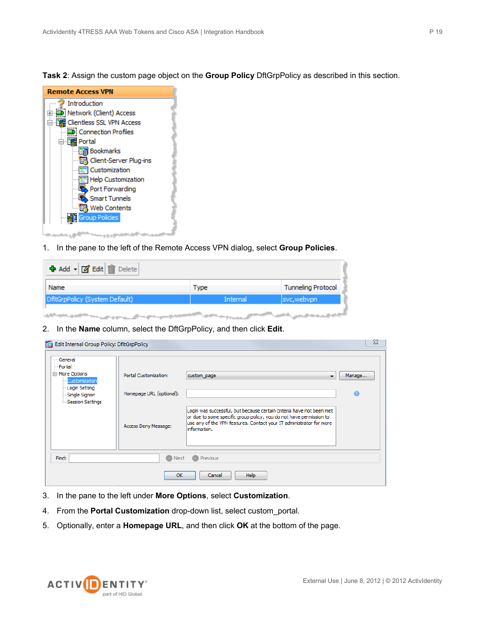 HID Cisco ASA and 4TRESS AAA Server User Manual | Page 19 / 31