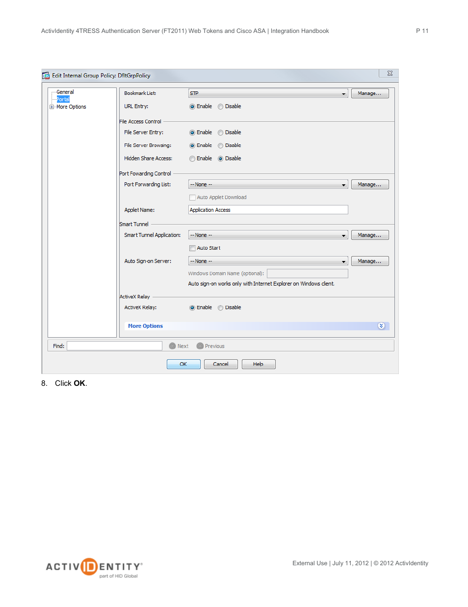 HID Cisco ASA and 4TRESS AS User Manual | Page 11 / 34
