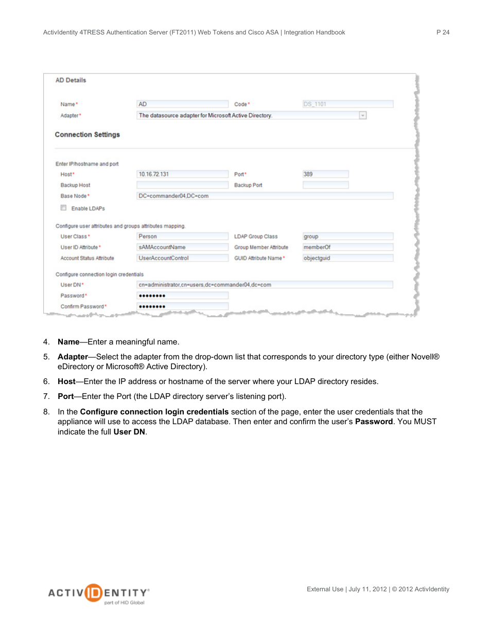 HID Cisco ASA and 4TRESS AS User Manual | Page 24 / 34