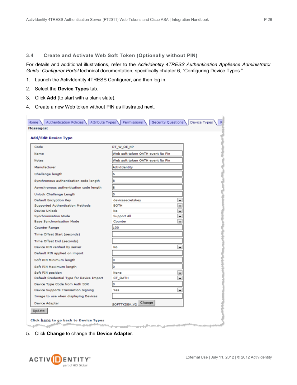HID Cisco ASA and 4TRESS AS User Manual | Page 26 / 34