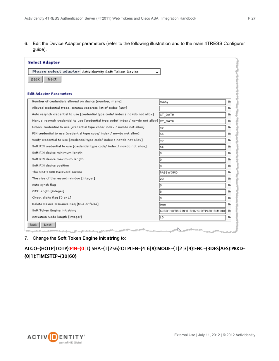 HID Cisco ASA and 4TRESS AS User Manual | Page 27 / 34
