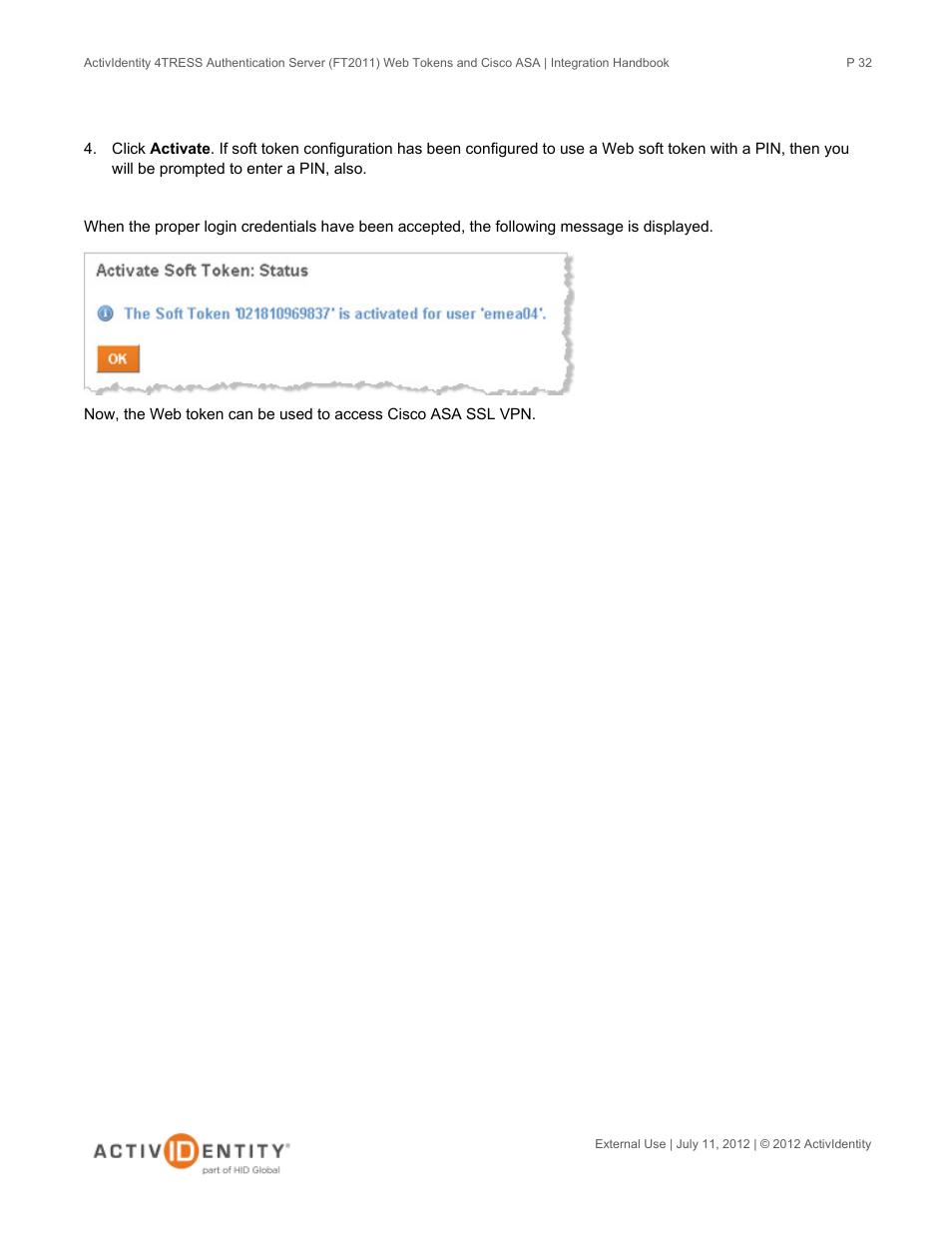 HID Cisco ASA and 4TRESS AS User Manual | Page 32 / 34